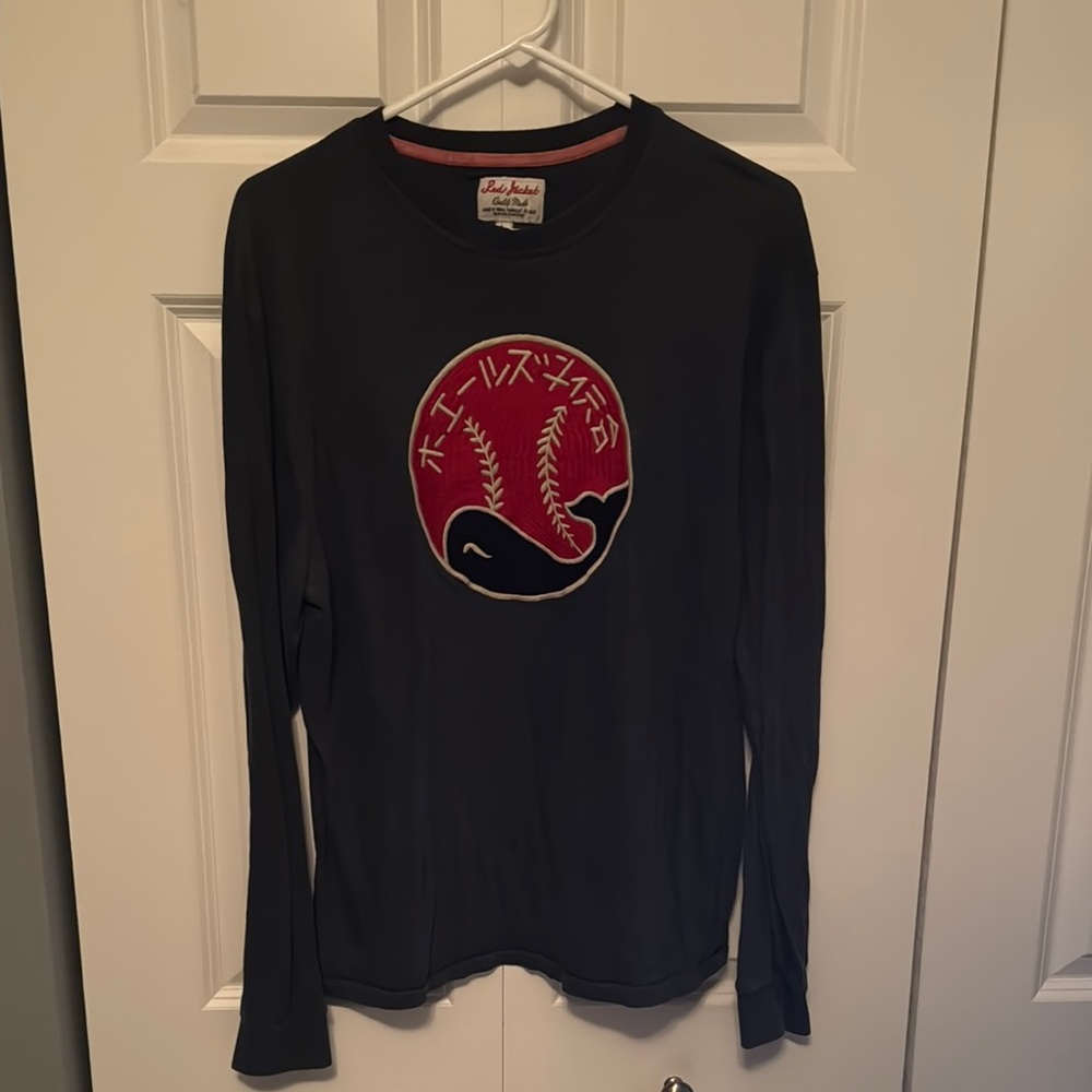 Red Jacket Black and Red Long Sleeve Tee